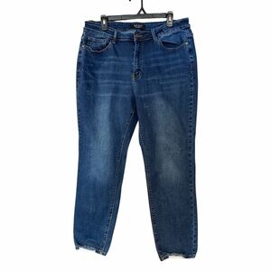 Judy Blue Los Angeles Slim Fit Denim Jeans Raw hem comfort Stretch size 16W